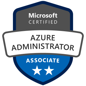 Microsoft Certified: Azure Administrator Associate badge
