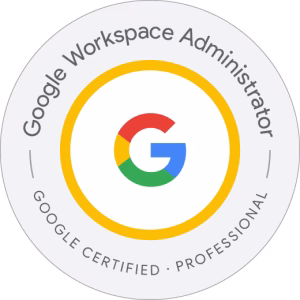 Google Workspace Administrator certification badge